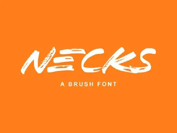 Necks Brush font