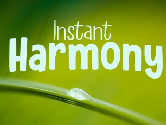 Instant Harmony font