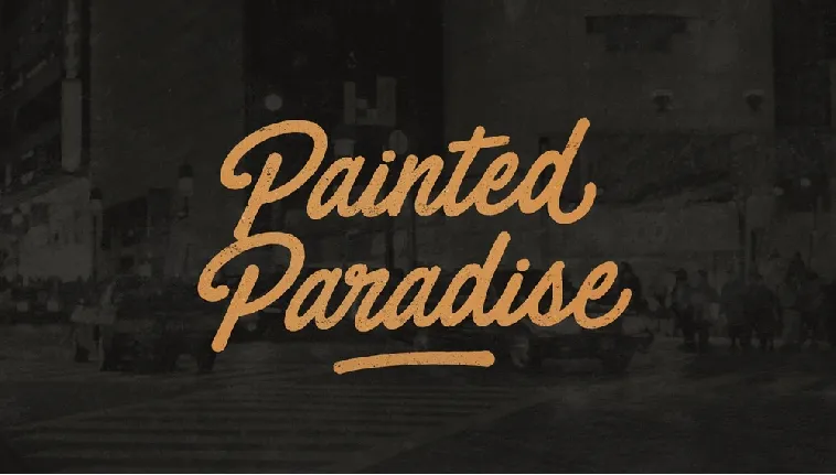 Painted Paradise Free font