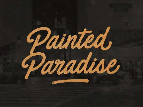 Painted Paradise Free font