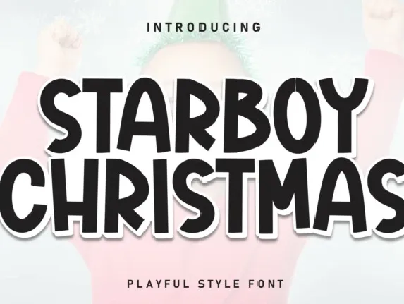 Starboy Christmas Display font