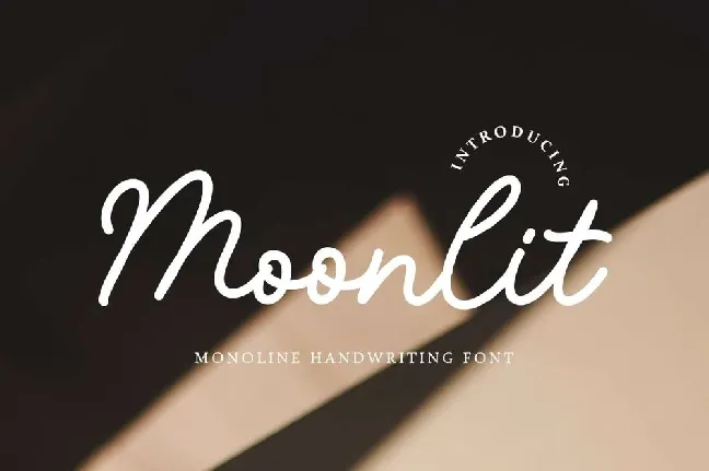 Moonlit font