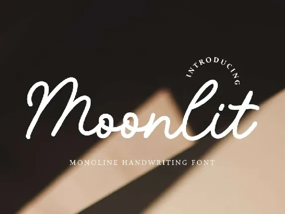 Moonlit font