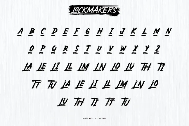 Lockmakers Demo font