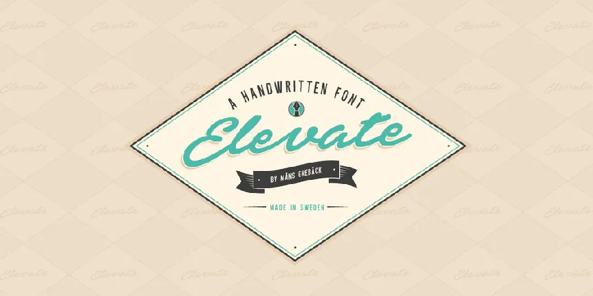 Elevate PERSONAL USE ONLY font