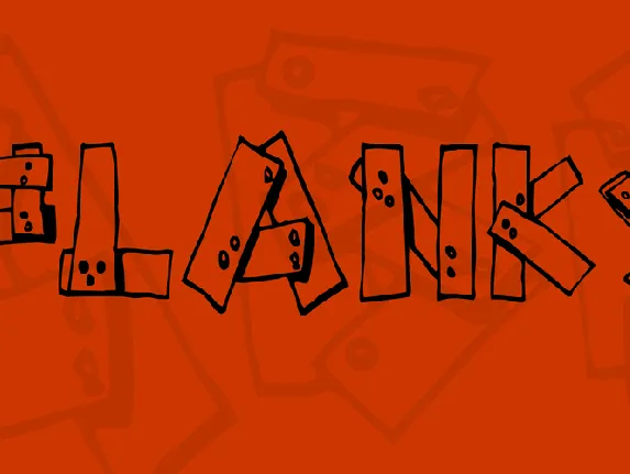 Planks font