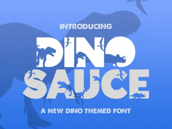 Dinosauce Typeface font