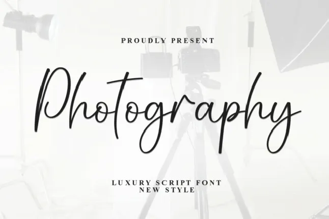 Photography Script Typeface font