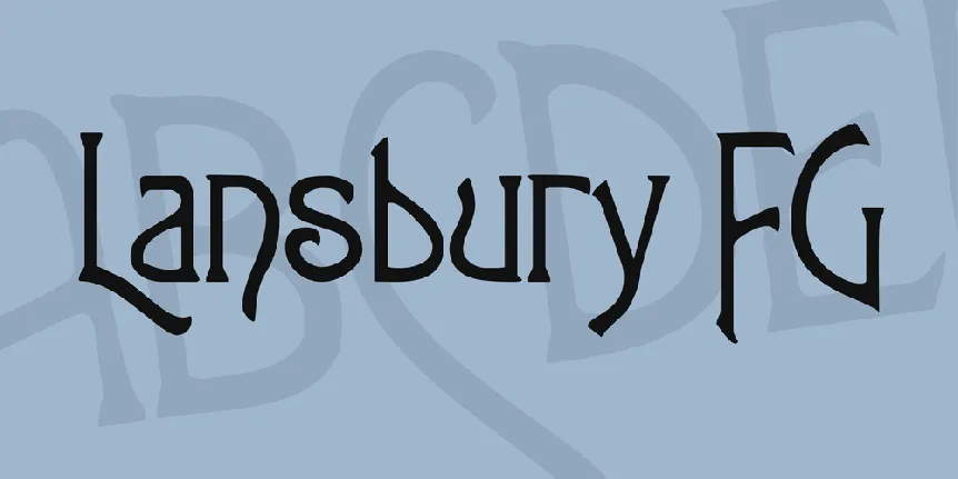 Lansbury FG font