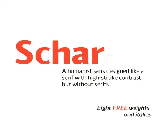 Schar Family font