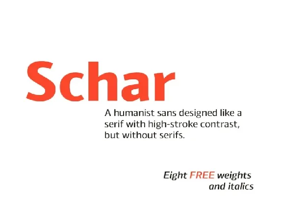 Schar Family font