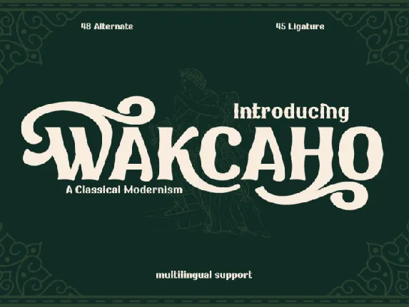 Wakcaho font