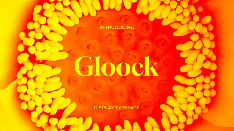 Gloock font