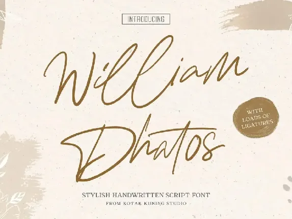 William Dhatos font