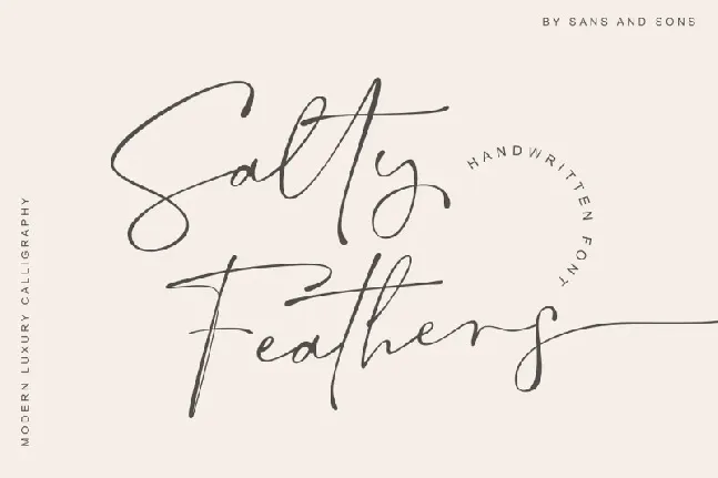 Salty Feathers font