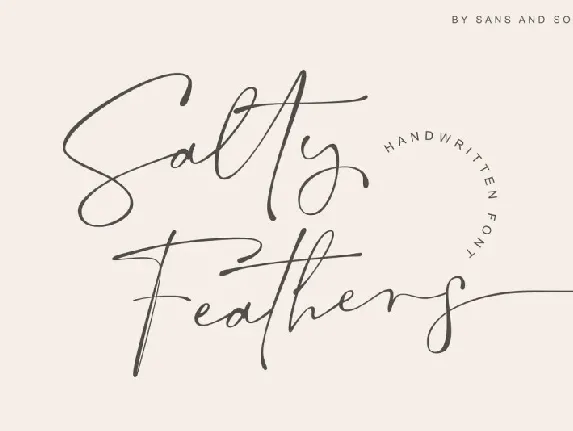 Salty Feathers font