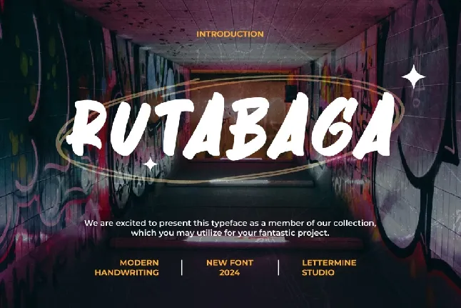 Rutabaga Demo font