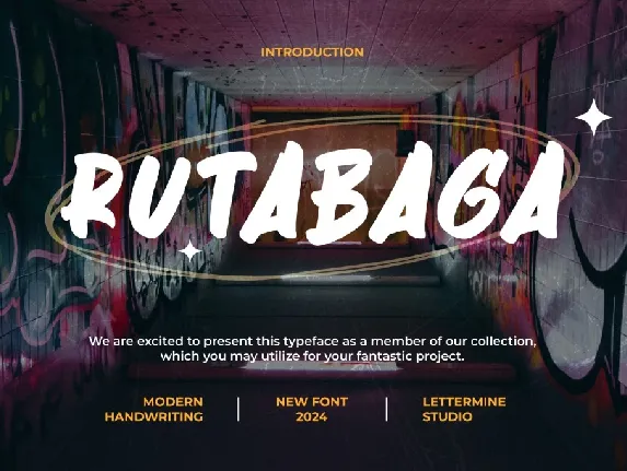 Rutabaga Demo font