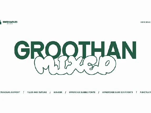 Groothan Mixed font