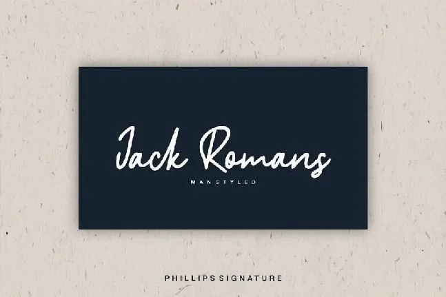 Phillips Signature font