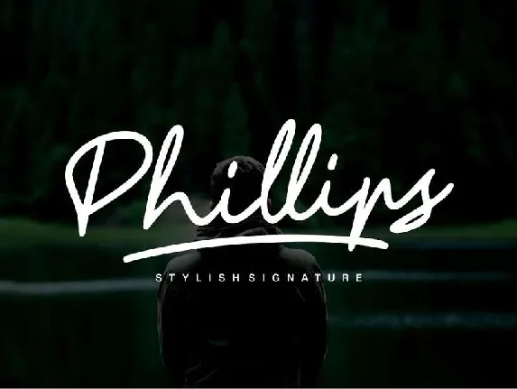 Phillips Signature font