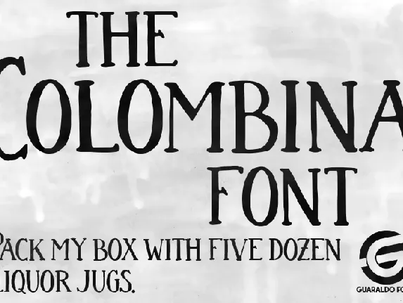 Colombina Personal Use font