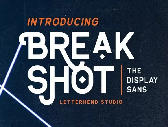 Breakshot font