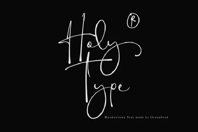 Holy Type font