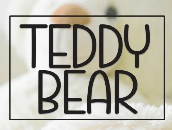 Teddy Bear Display font