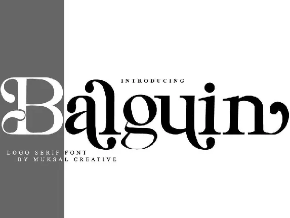 Balguin font