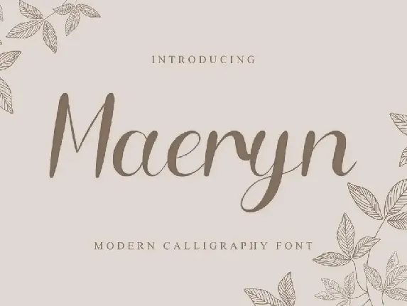 Maeryn Demo font