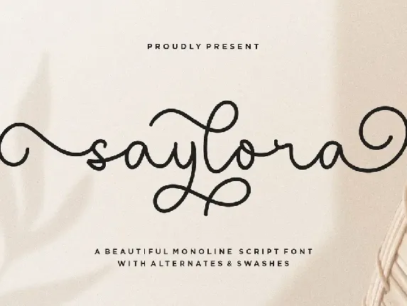 saylora font