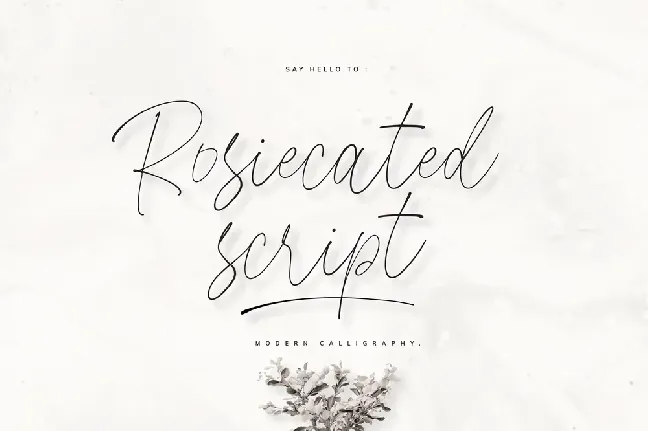 Demo Rosiecated font