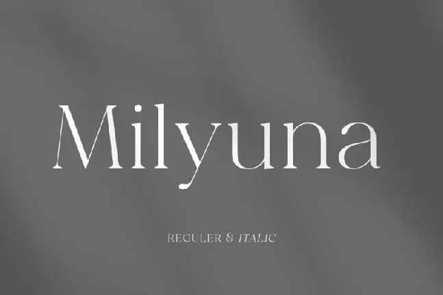 Milyuna font