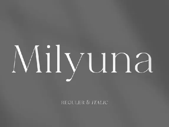 Milyuna font