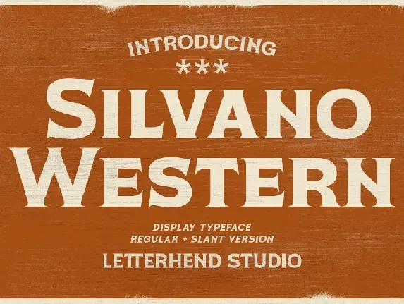 Silvano Western font