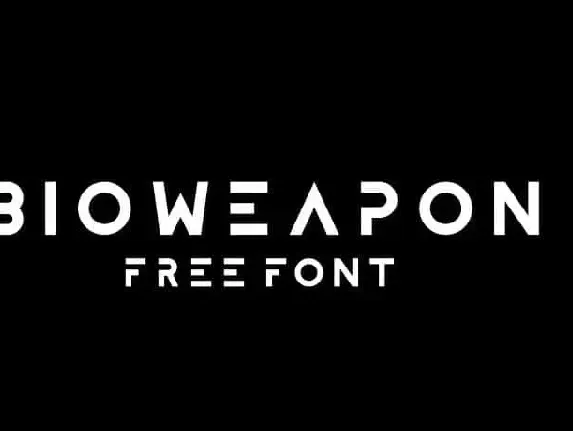 Bioweapon Display font