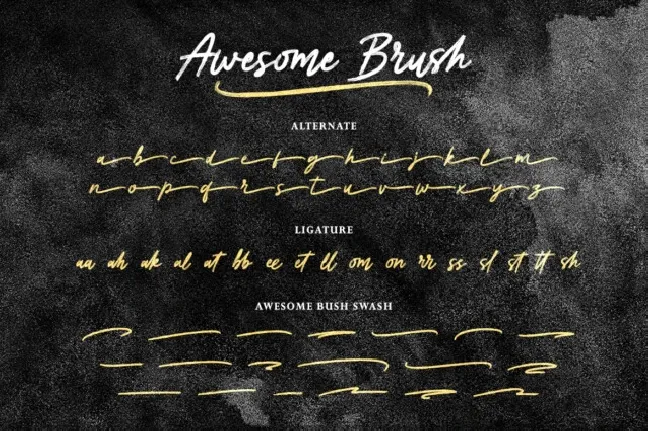 Awesome Script Typeface font