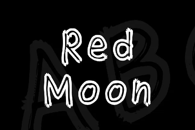 Red Moon font