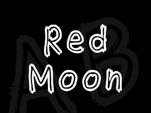 Red Moon font