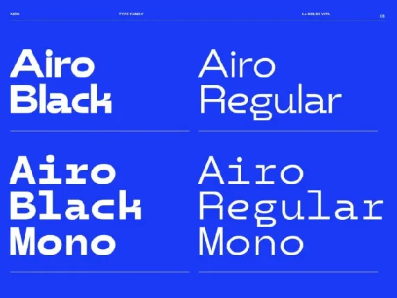 Airo Family font