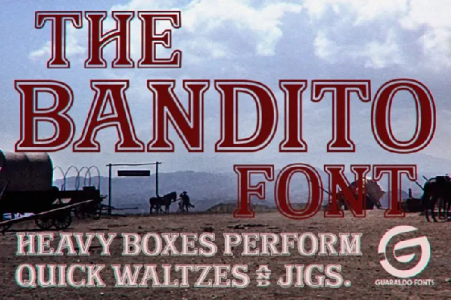 Bandito Personal Use font