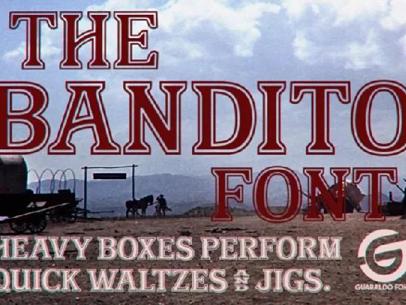 Bandito Personal Use font