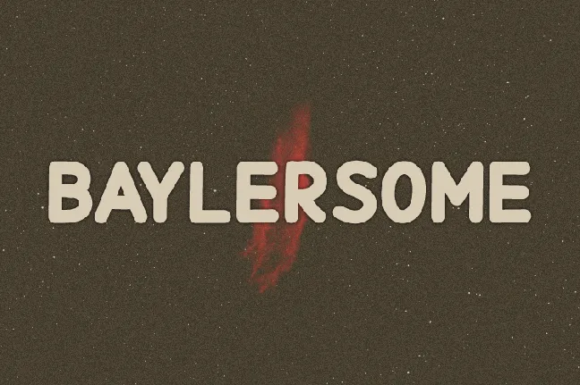 Baylersome font