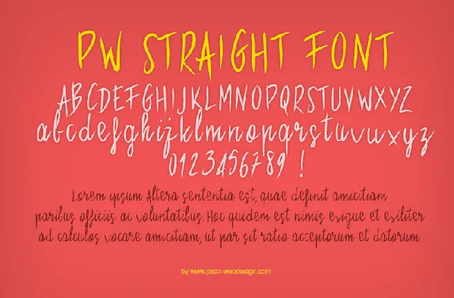 PWStraight font