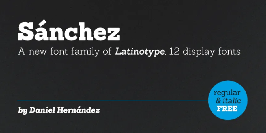 Sanchez font