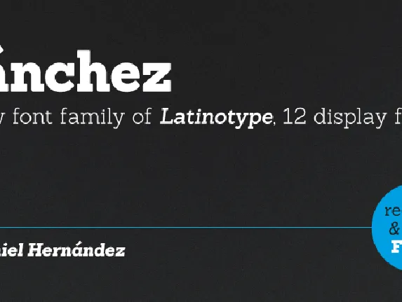 Sanchez font