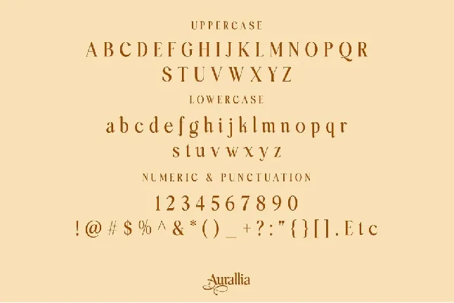 Aurallia font