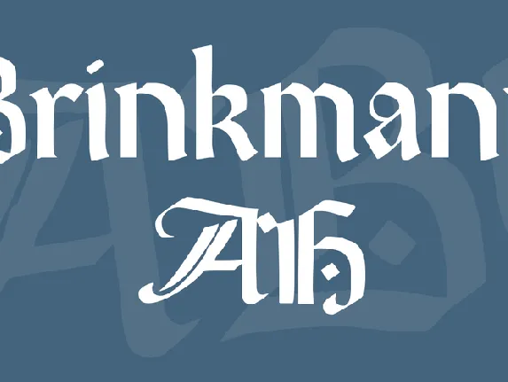 Brinkmann AH font