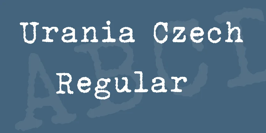 Urania Czech font